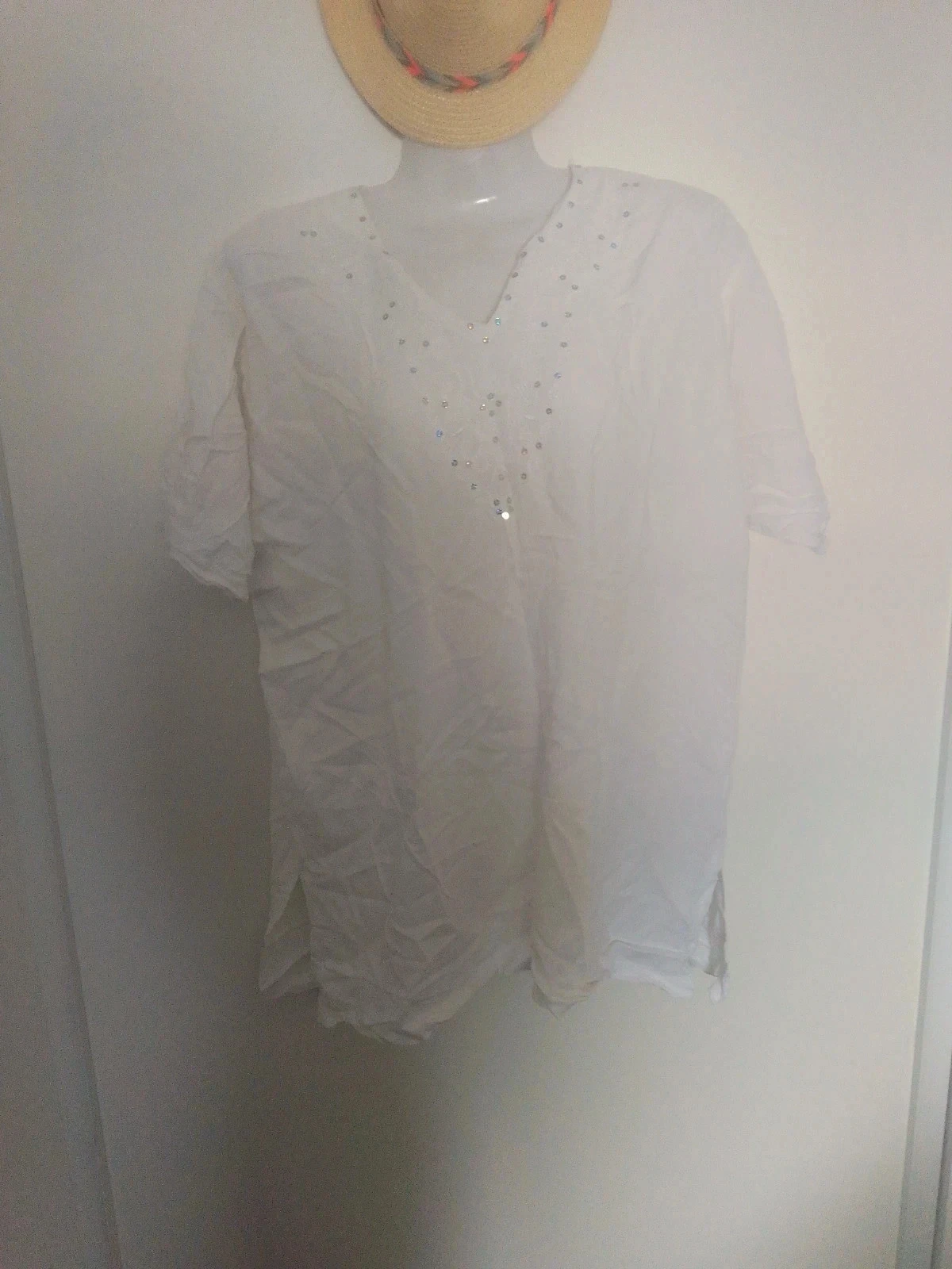 Tunique blanche coton 40/42